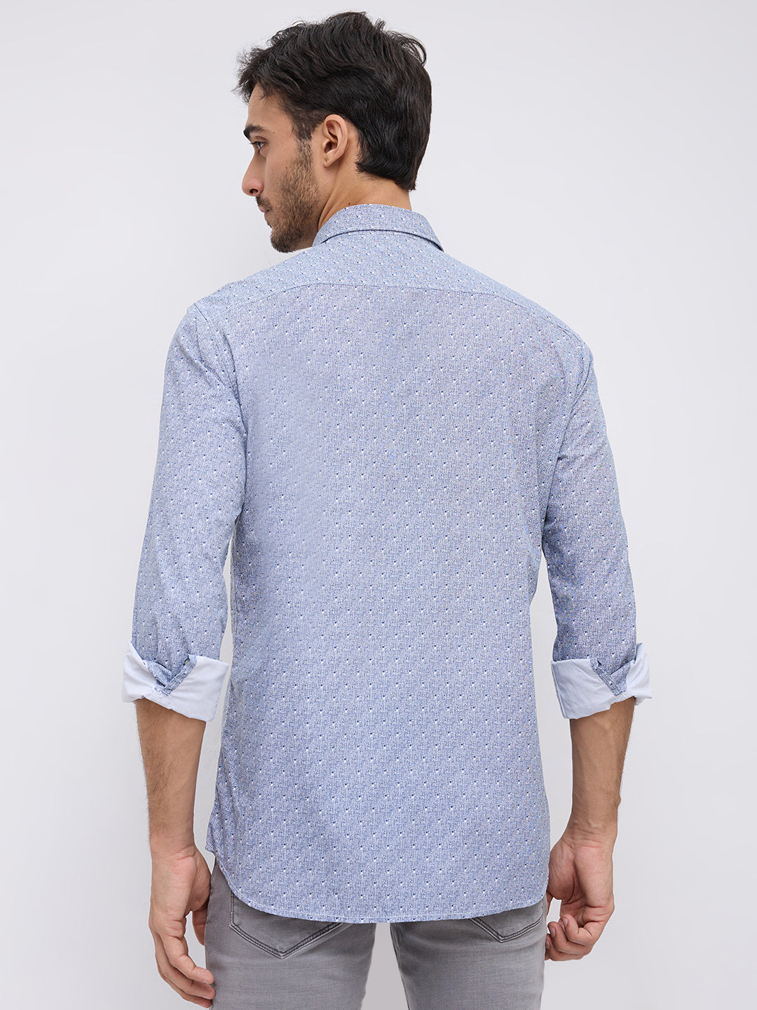 Parx Blue Casual Shirt