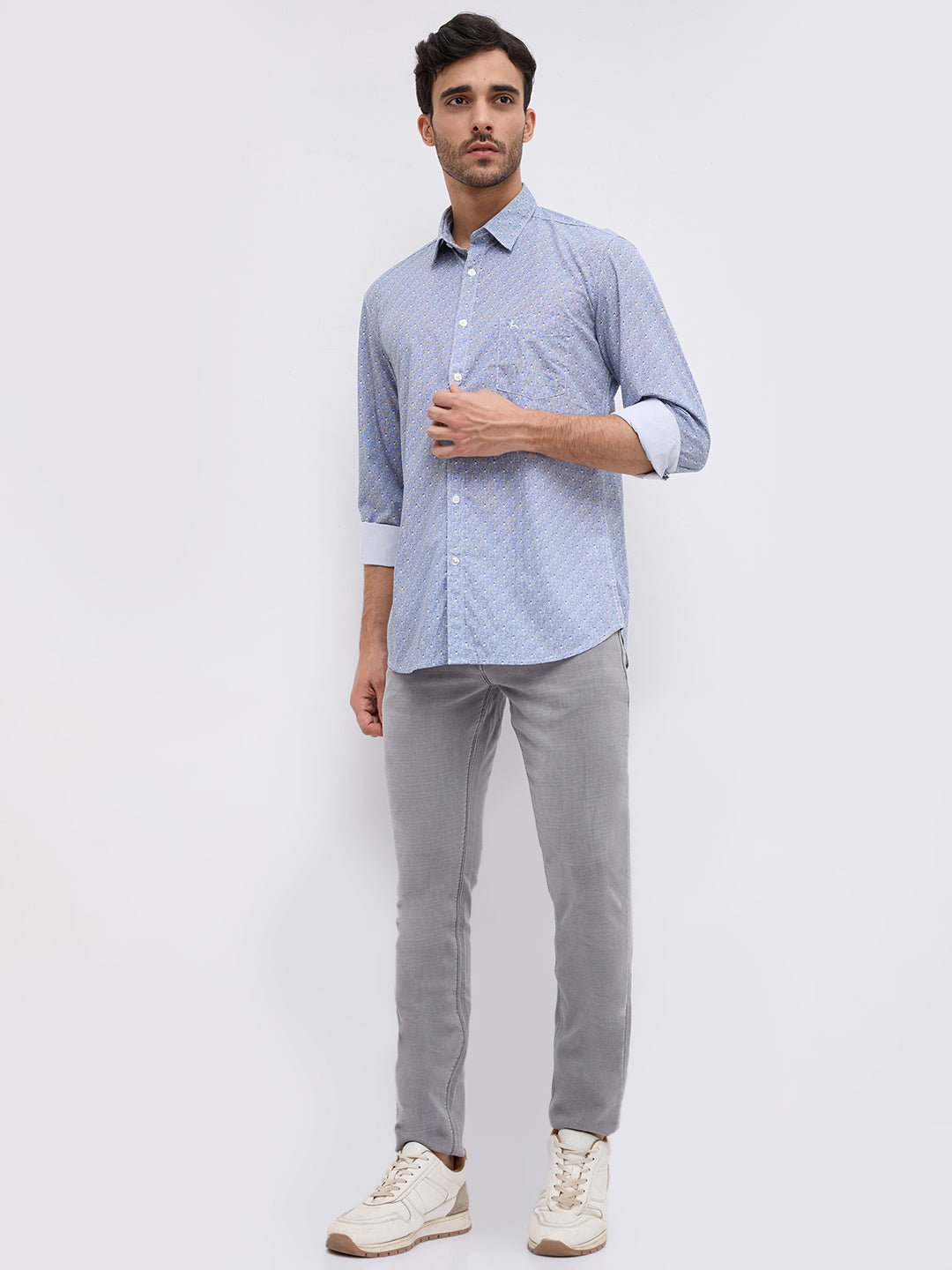 Parx Blue Casual Shirt