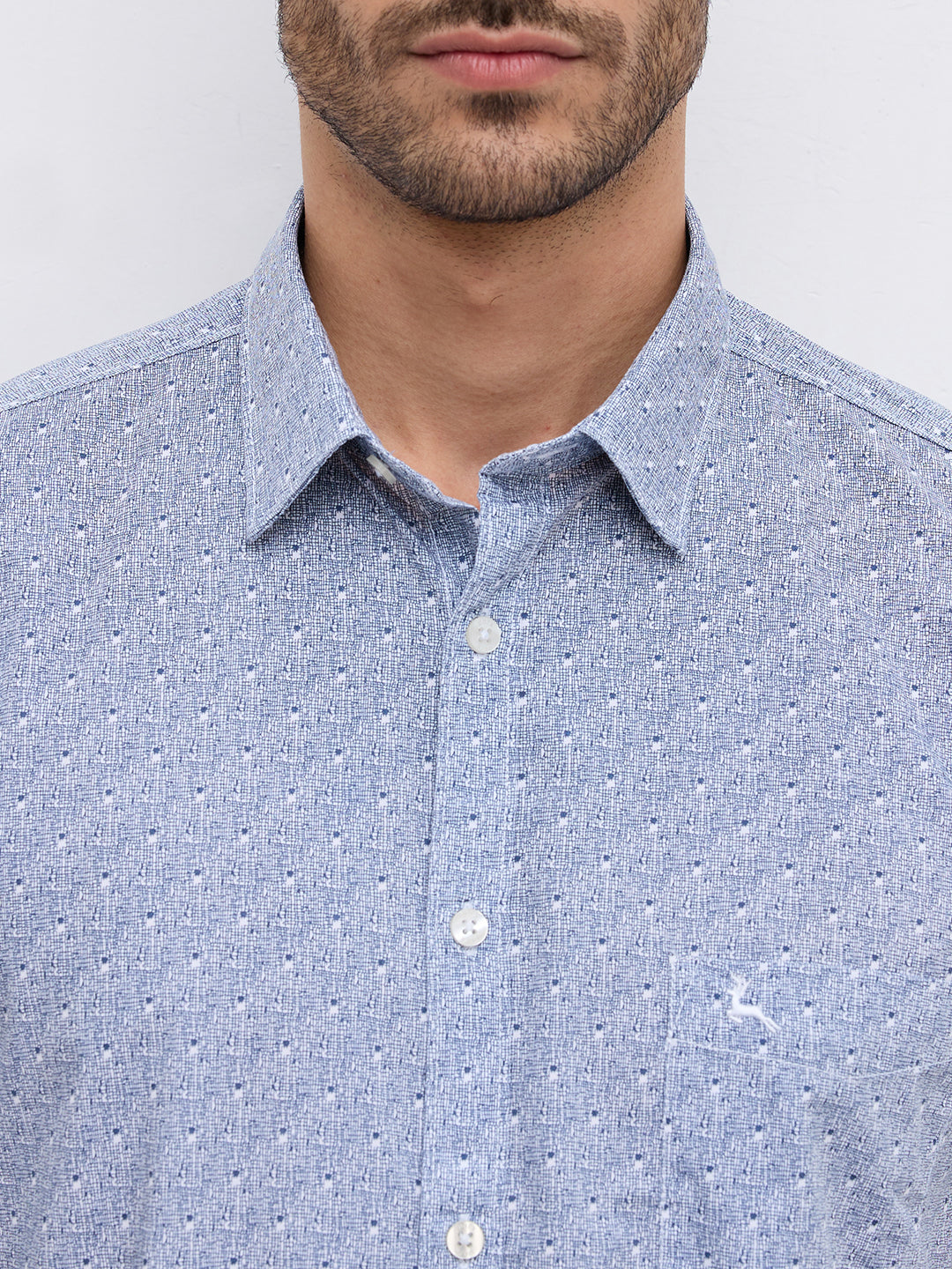 Parx Blue Casual Shirt