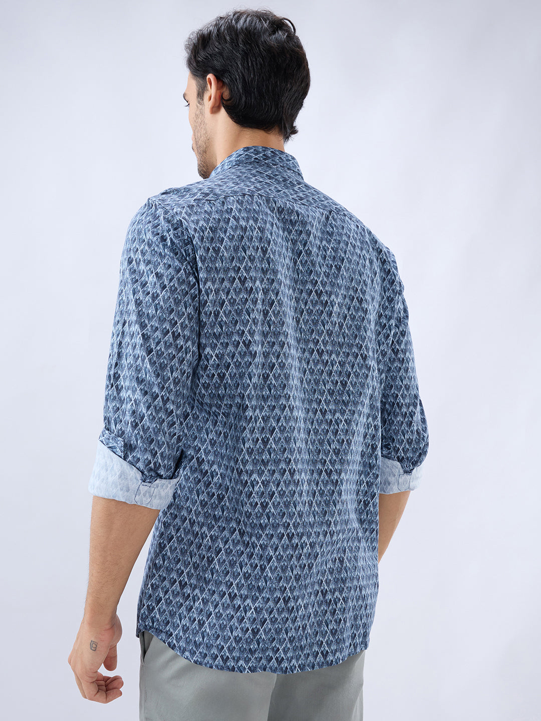 Parx Blue Casual Shirt