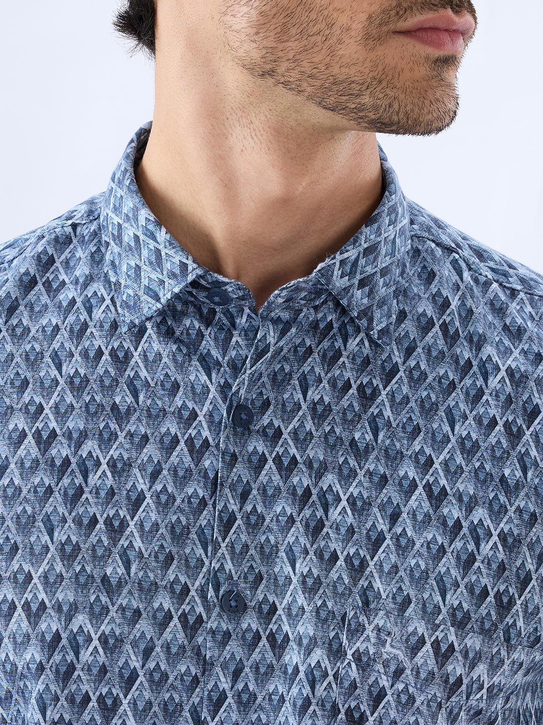 Parx Blue Casual Shirt