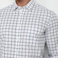 Parx Men White Printed Slim Fit Cotton Casual Shirt