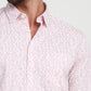 Parx Men Red Printed Slim Fit Cotton Casual Shirt
