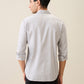 Parx Men Grey Printed Slim Fit Cotton Casual Shirt