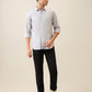 Parx Men Grey Printed Slim Fit Cotton Casual Shirt