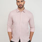 Parx Men Orange Printed Slim Fit Cotton Casual Shirt