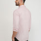 Parx Men Orange Printed Slim Fit Cotton Casual Shirt