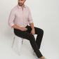 Parx Men Orange Printed Slim Fit Cotton Casual Shirt