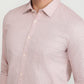 Parx Men Orange Printed Slim Fit Cotton Casual Shirt