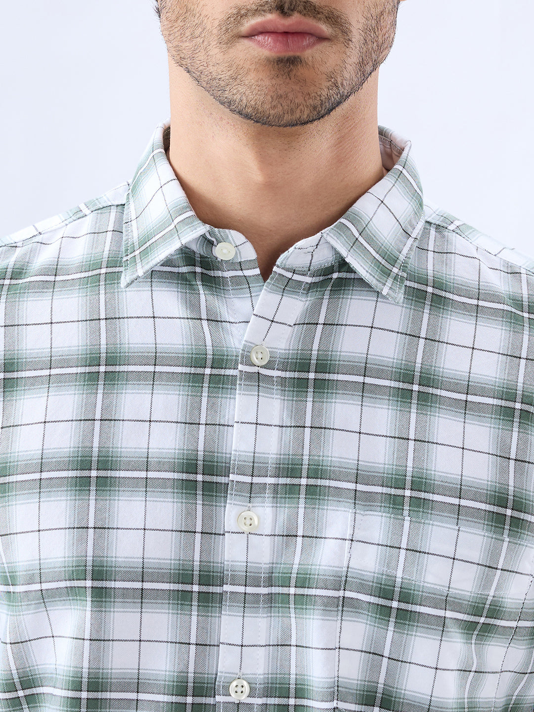 Parx Green Casual Shirt