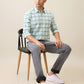 Parx Men Green Checks Slim Fit Cotton Casual Shirt