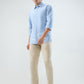 Parx Men Blue Slim Fit Solid Casual Shirt