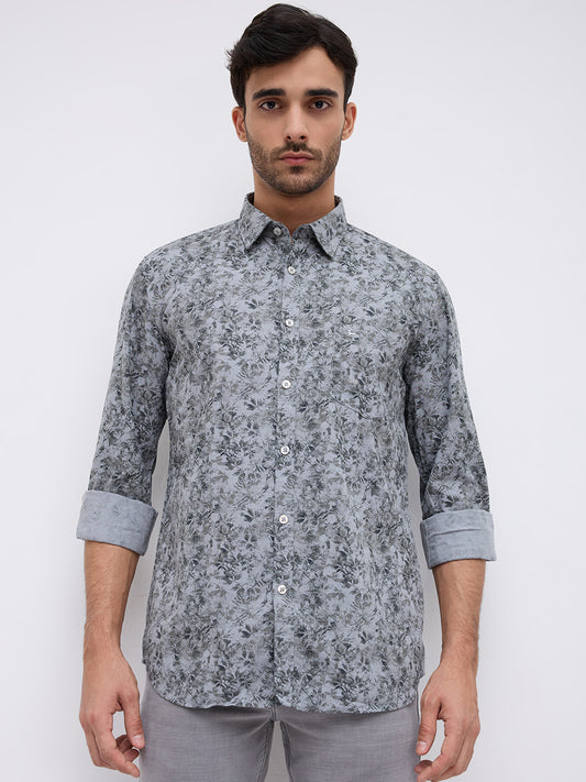 Parx Grey Casual Shirt