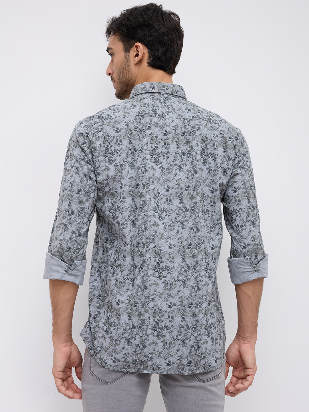 Parx Grey Casual Shirt