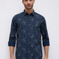 Parx Blue Casual Shirt