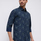 Parx Blue Casual Shirt