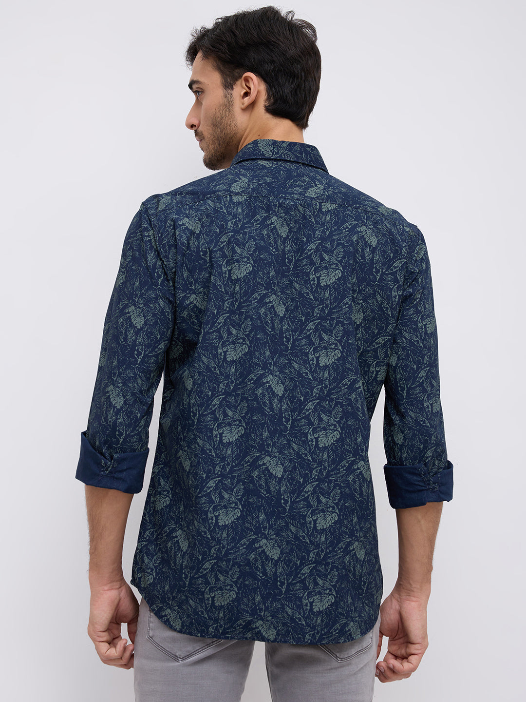 Parx Blue Casual Shirt
