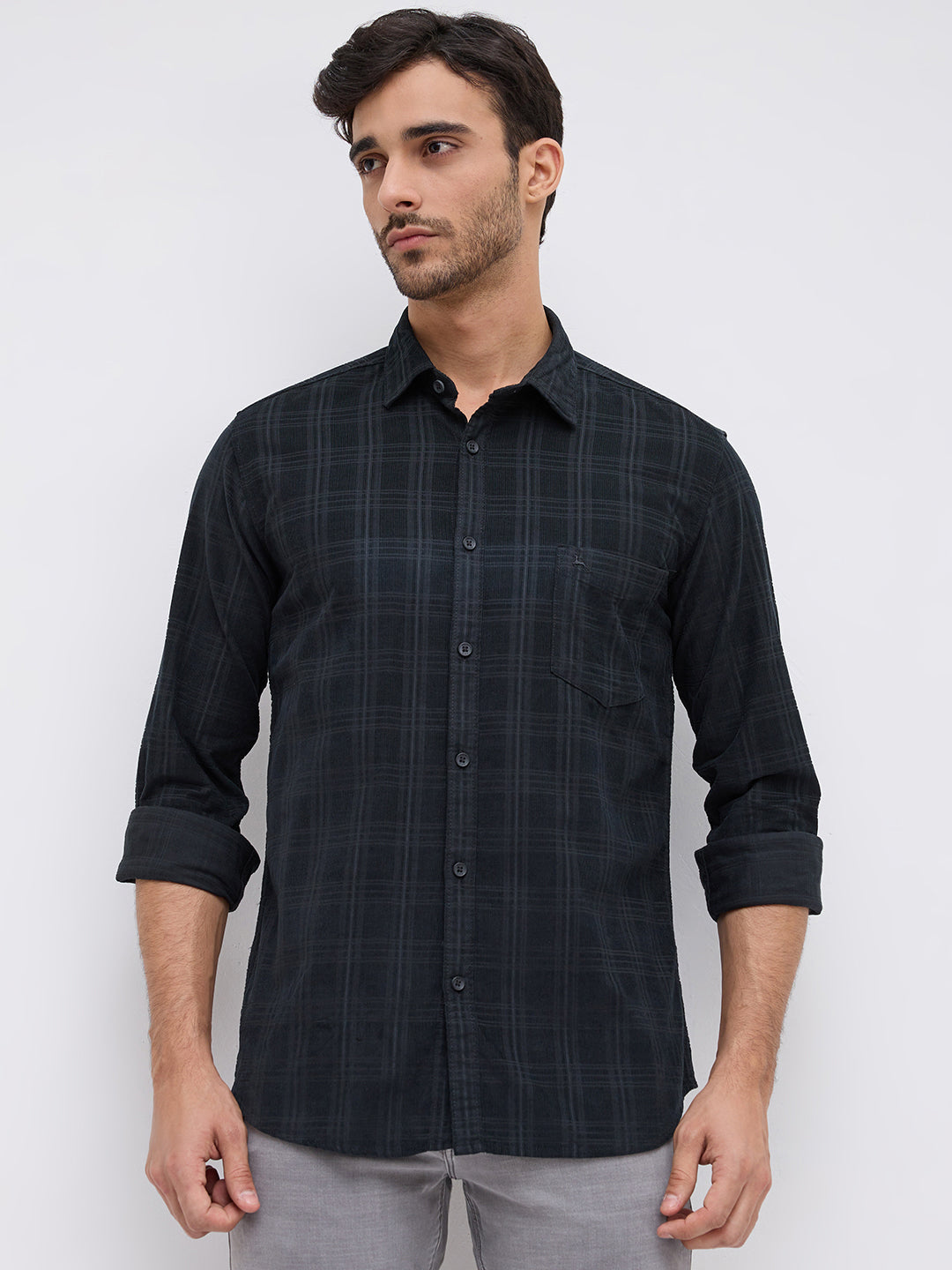 Parx Green Casual Shirt