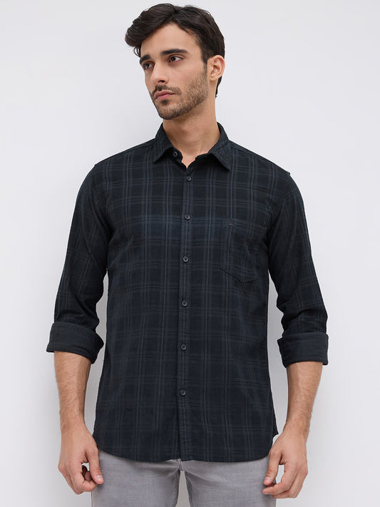 Parx Green Casual Shirt