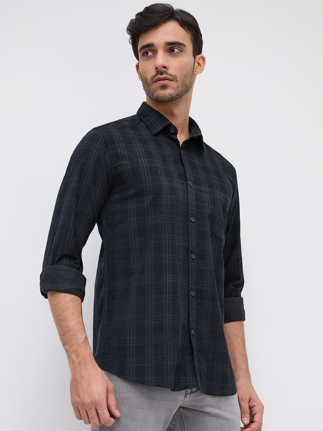 Parx Green Casual Shirt