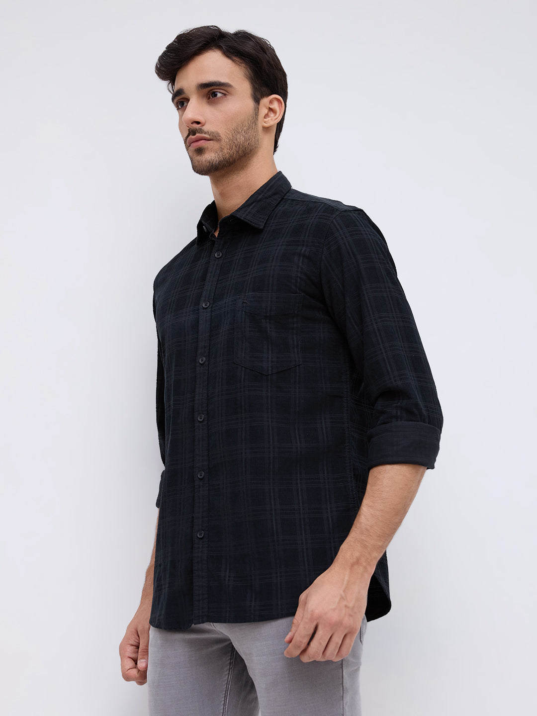 Parx Green Casual Shirt