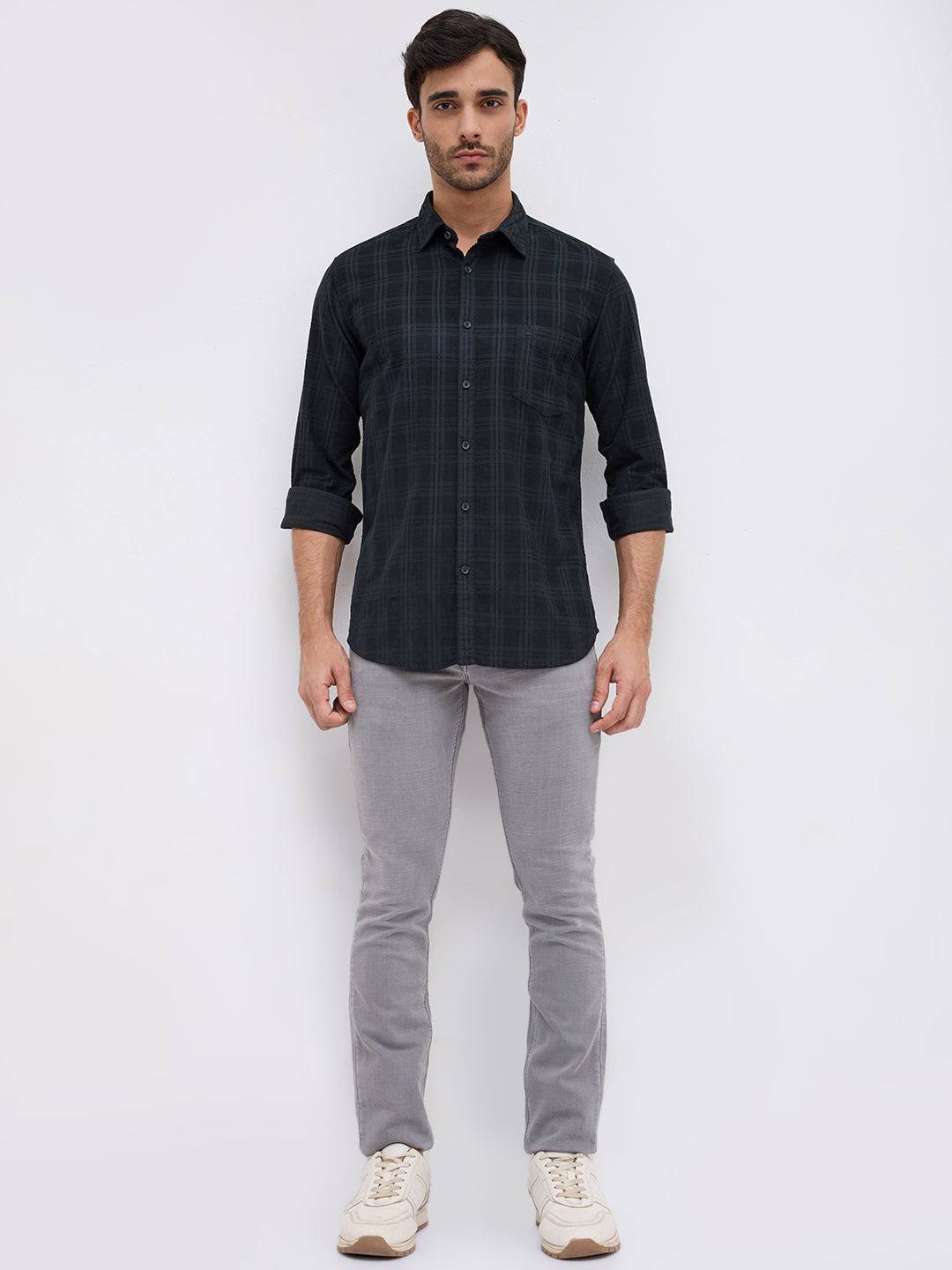 Parx Green Casual Shirt