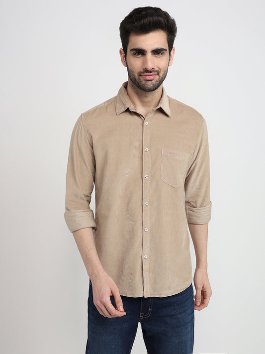 Parx Khaki Casual Shirt 