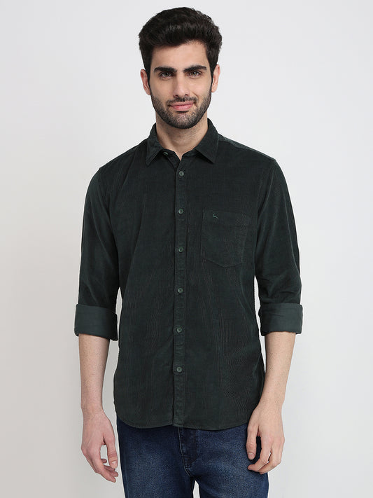 Parx Green Casual Shirt 