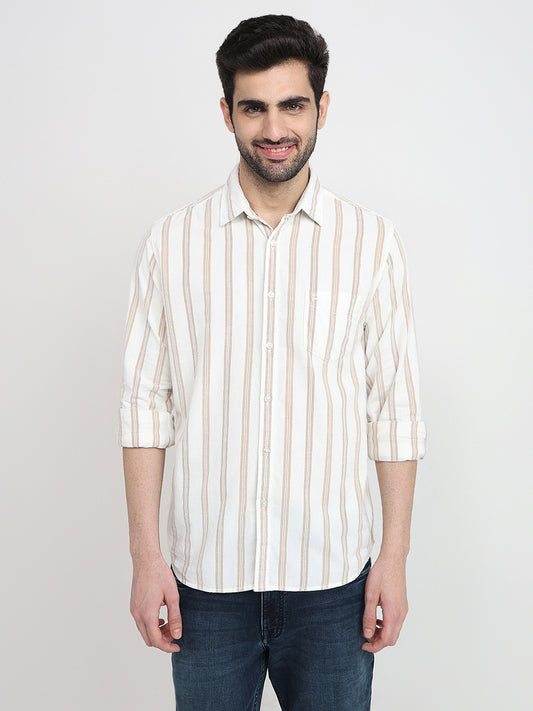 Parx White Casual Shirt 