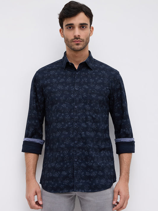 Parx Blue Casual Shirt