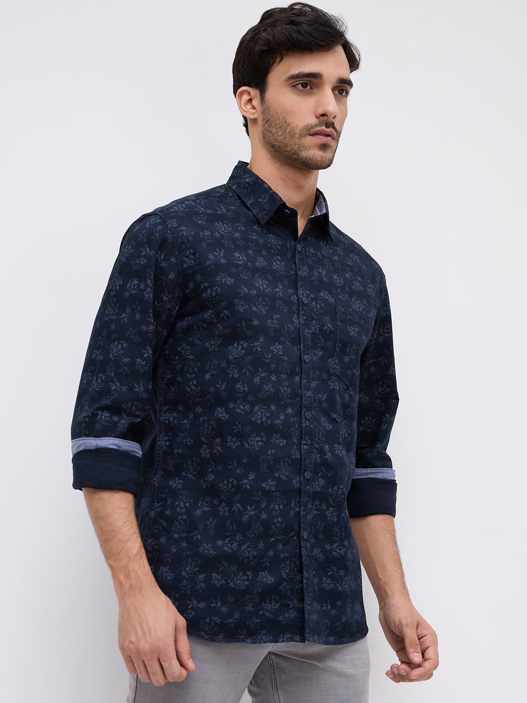 Parx Blue Casual Shirt