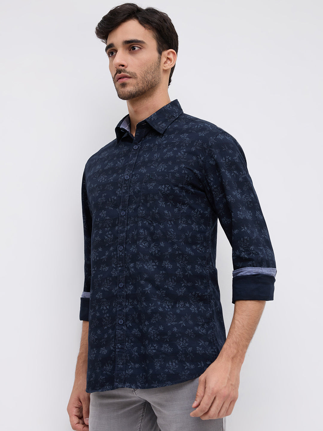 Parx Blue Casual Shirt
