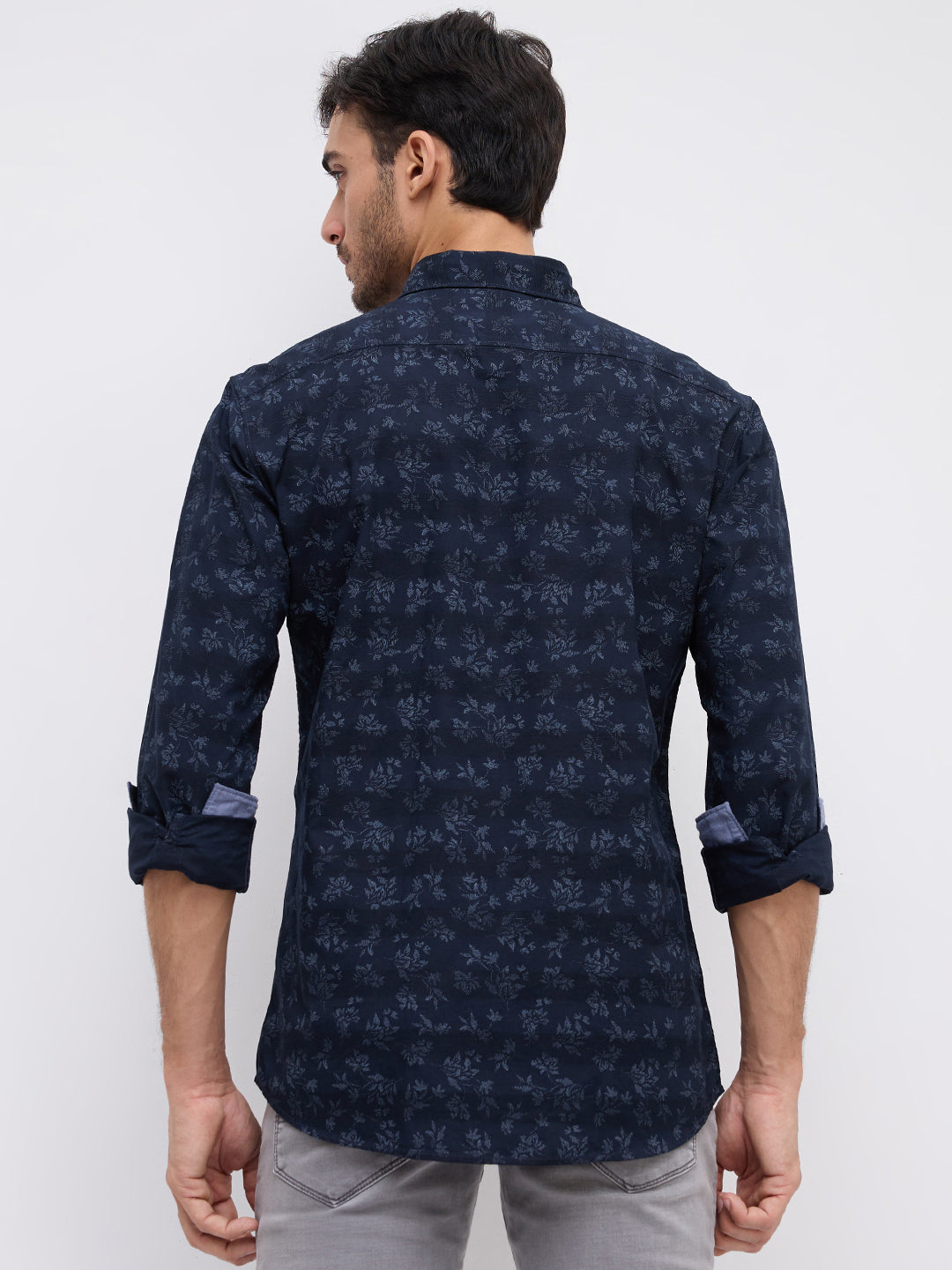 Parx Blue Casual Shirt