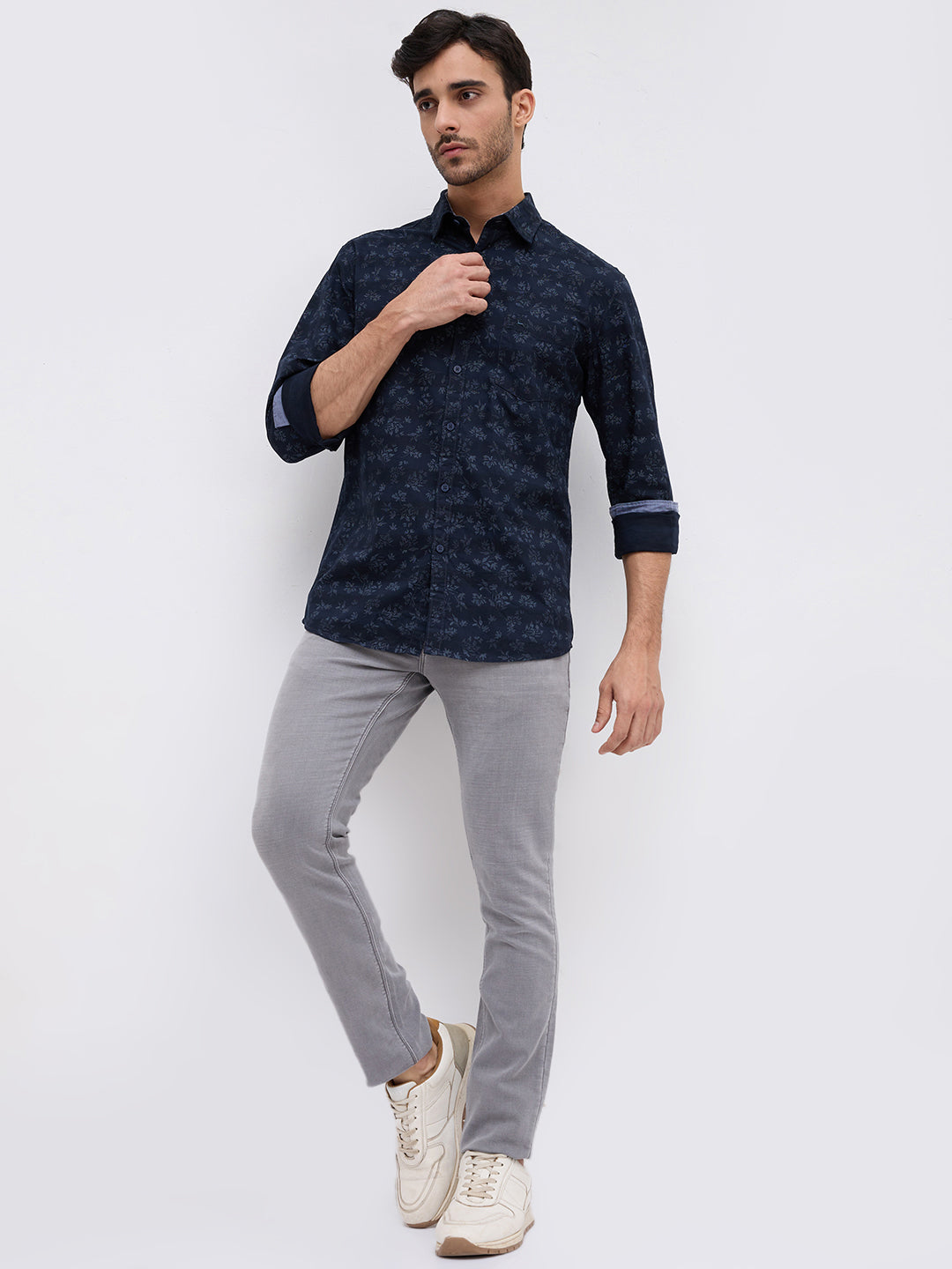 Parx Blue Casual Shirt
