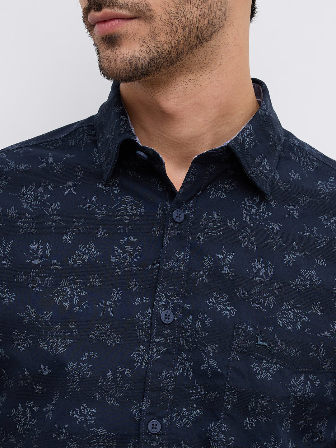Parx Blue Casual Shirt