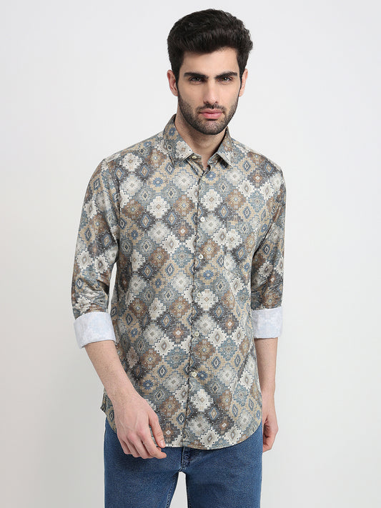 Parx Yellow Casual Shirt 