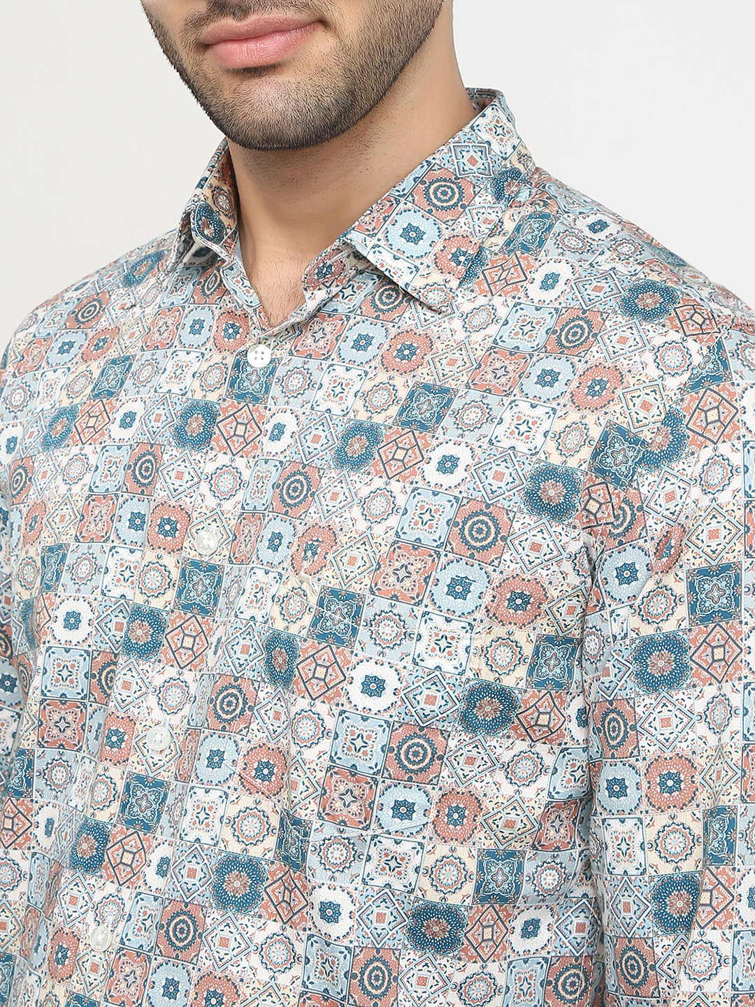 Parx Blue Casual Shirt