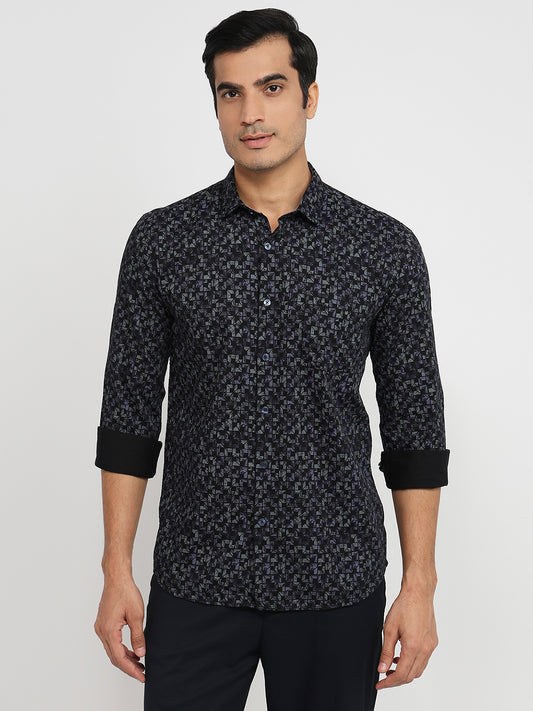 Parx Blue Casual Shirt