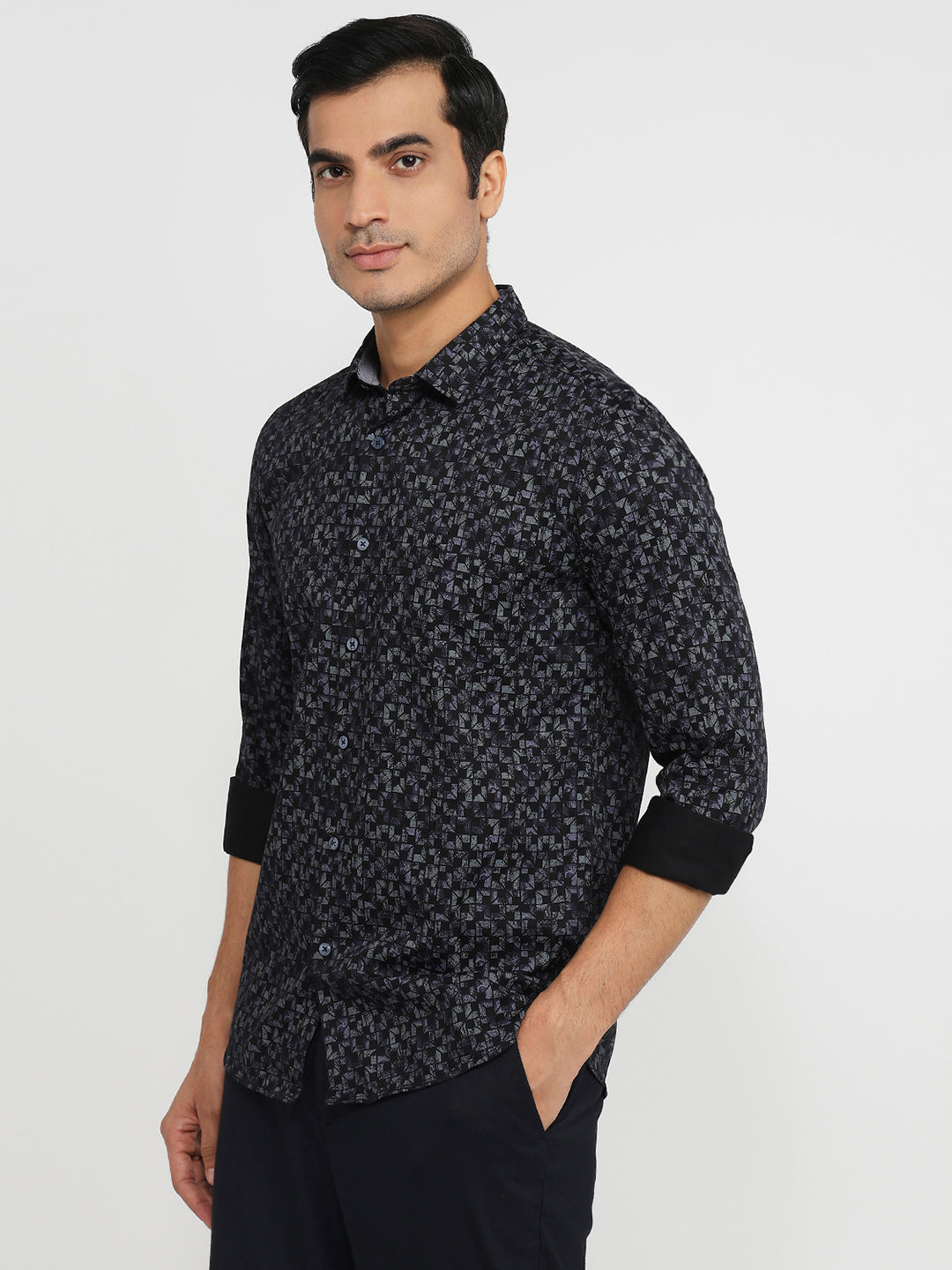 Parx Blue Casual Shirt