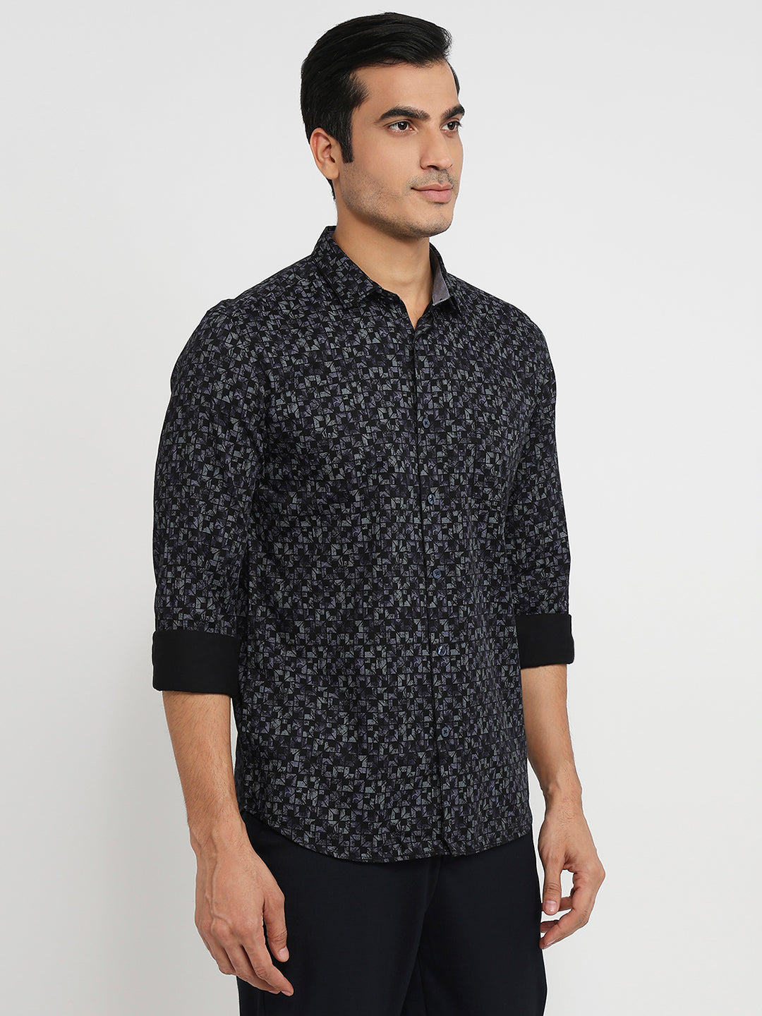 Parx Blue Casual Shirt