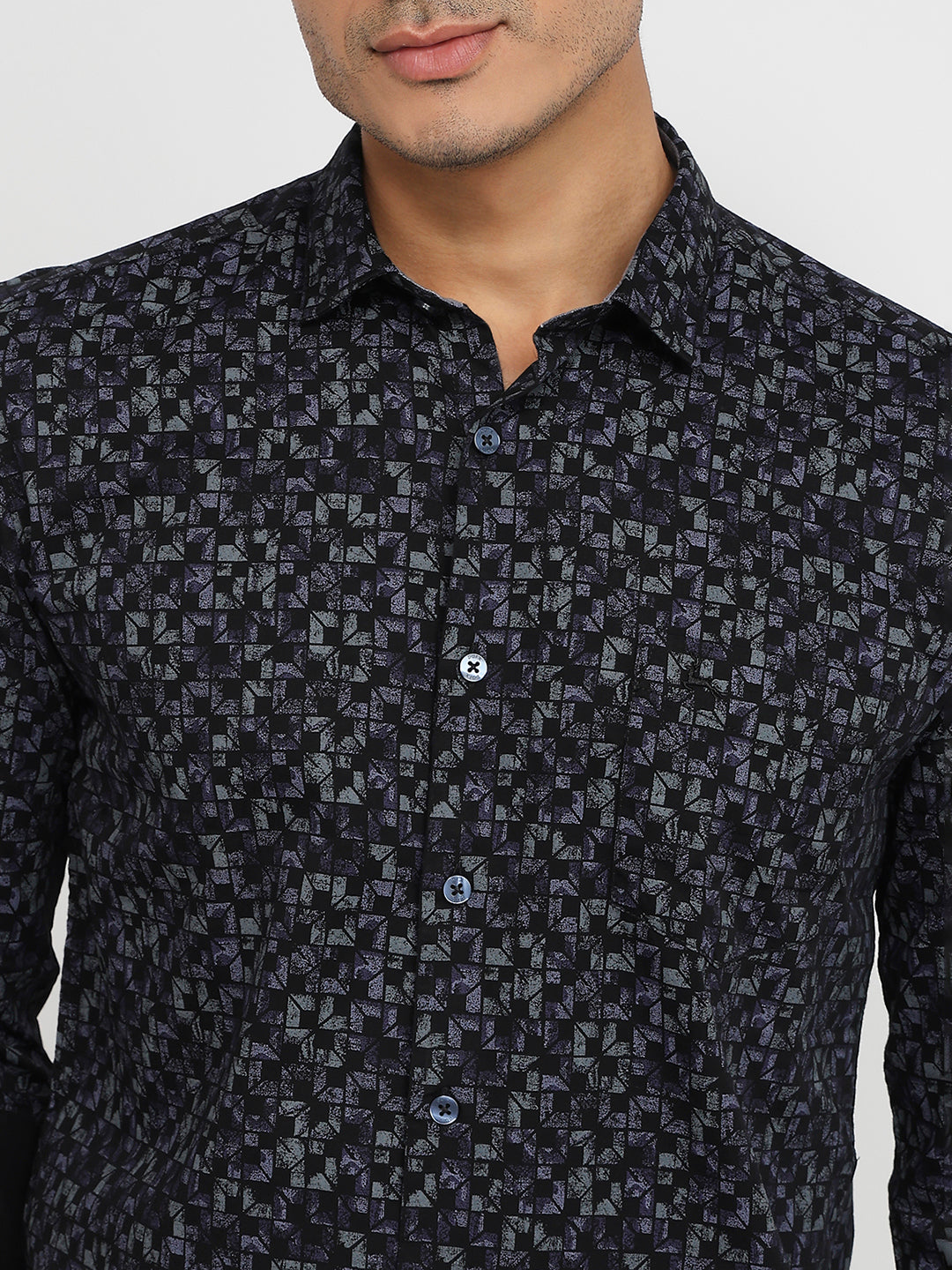 Parx Blue Casual Shirt