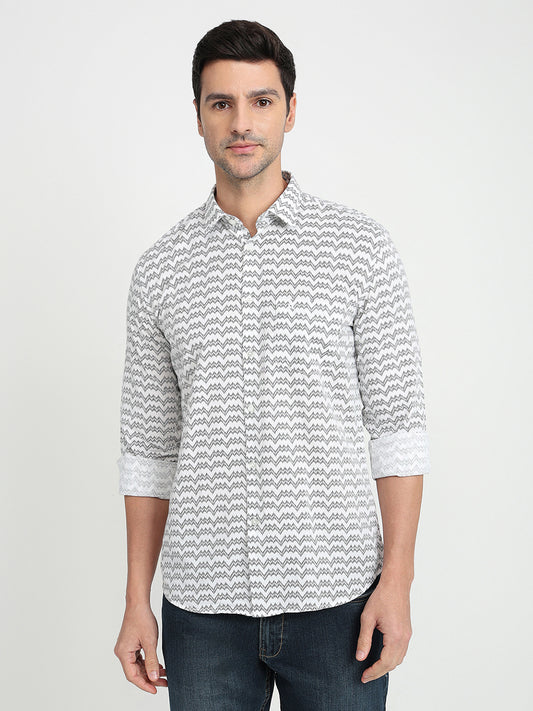 Parx White Casual Shirt 