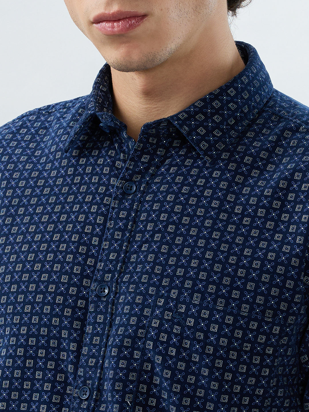 Parx Blue Casual Shirt