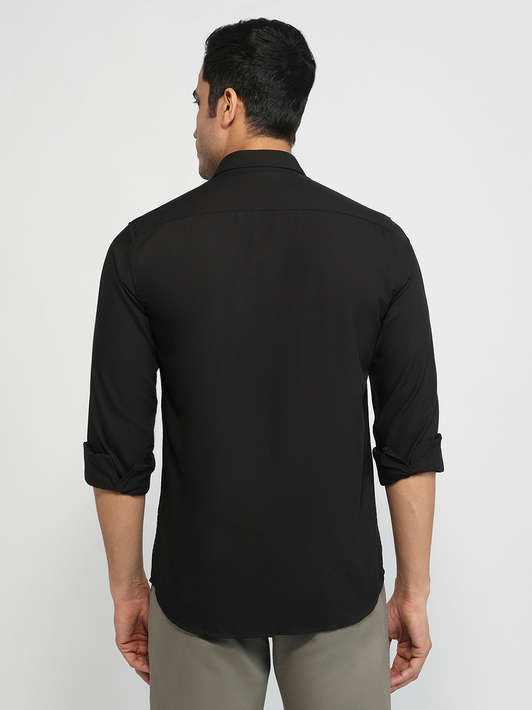 Parx Black Casual Shirt
