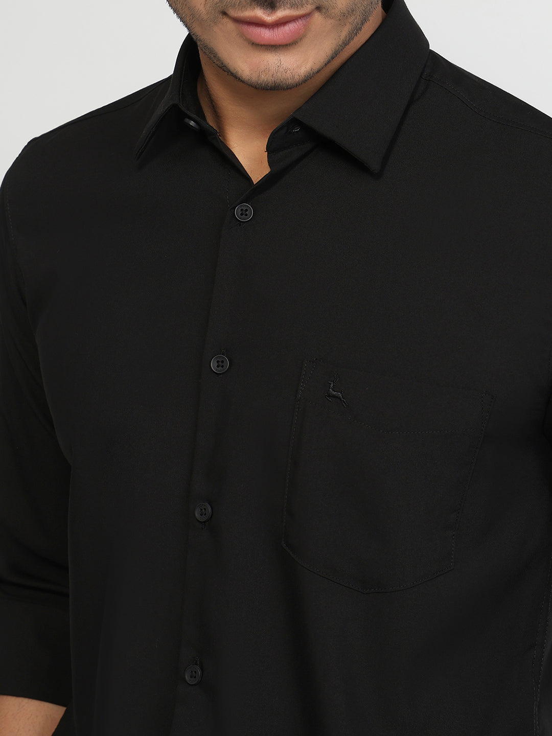 Parx Black Casual Shirt