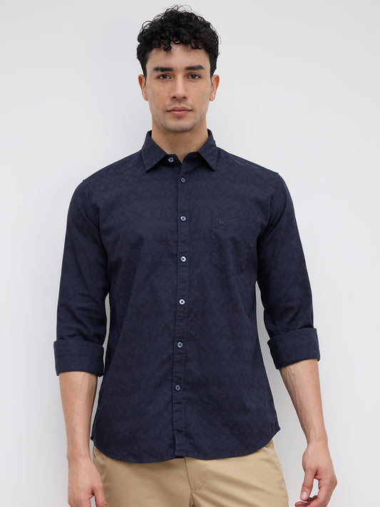 Parx Blue Casual Shirt