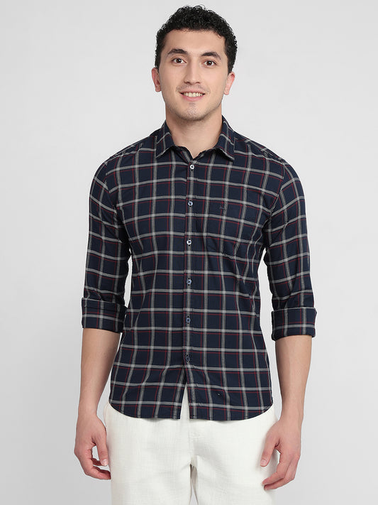 Parx Blue Casual Shirt