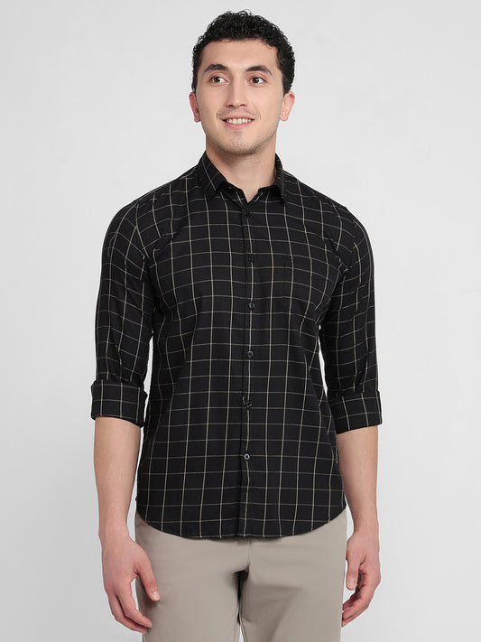 Parx Black Casual Shirt