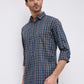 Parx Blue Casual Shirt
