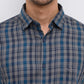 Parx Blue Casual Shirt